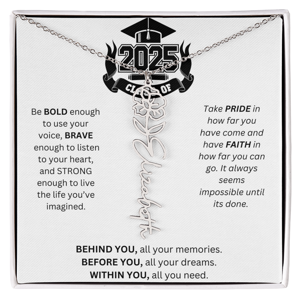 2025 Graduation Gift - Flower Name Necklace 3