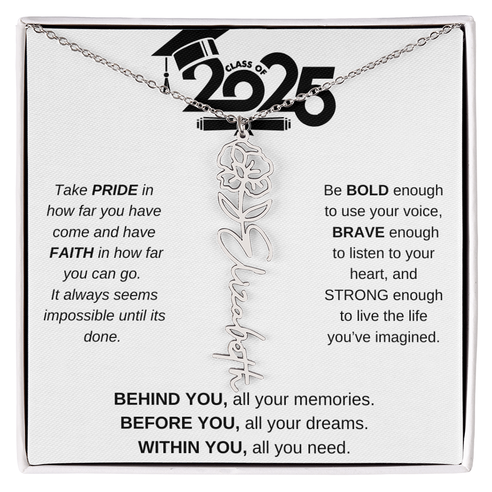 2025 Graduation Gift - Flower Name Necklace 4