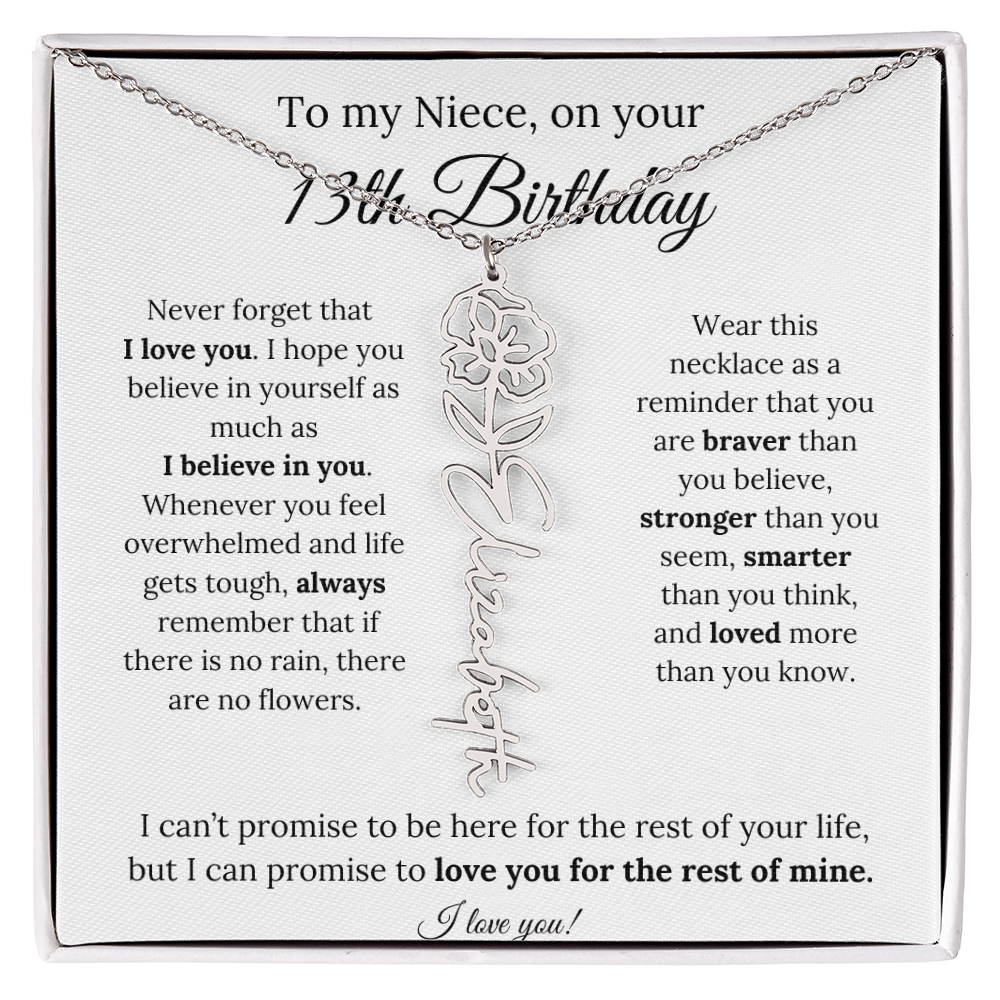 To My Niece 13th Birthday