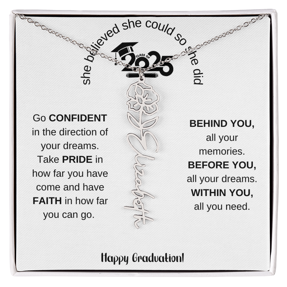2025 Graduation Gift - Flower Name Necklace 5