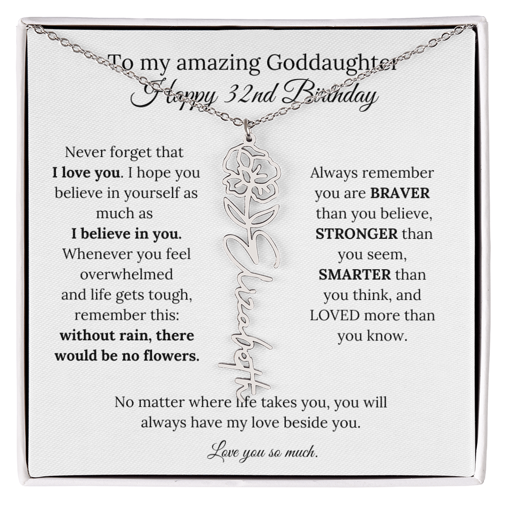 Happy 32nd Birthday Gift for Goddaughter