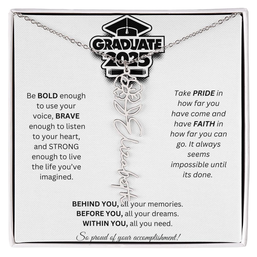 2025 Graduation Gift - Flower Name Necklace 2