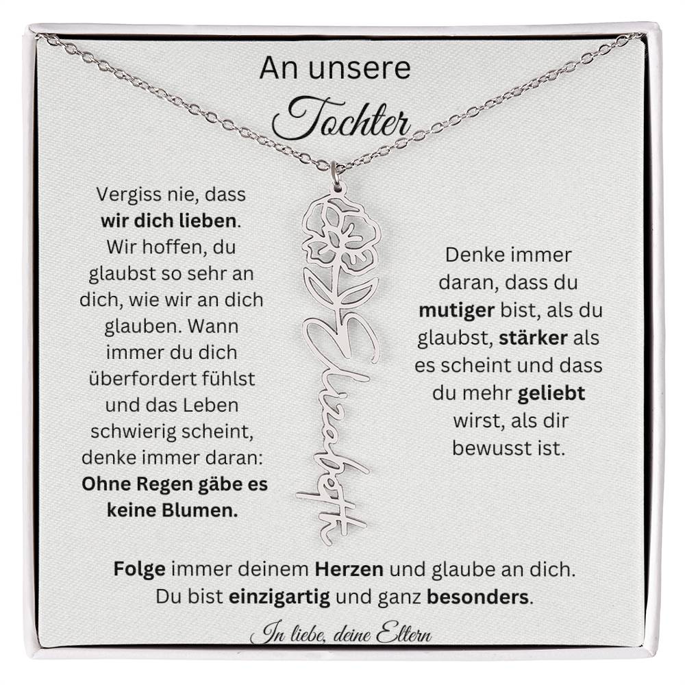 Weihnachtsgeschenk Eltern an Tochter