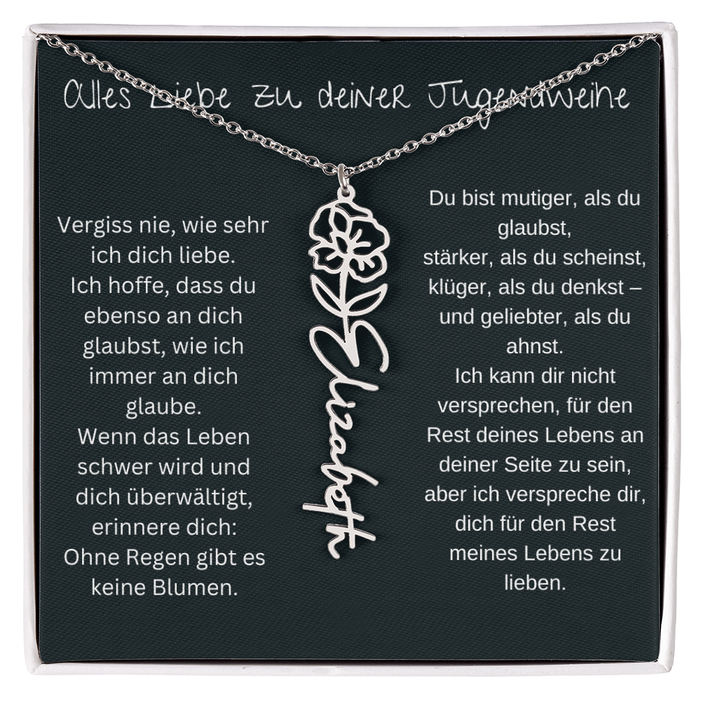 Geburtsblumen Namenskette 1