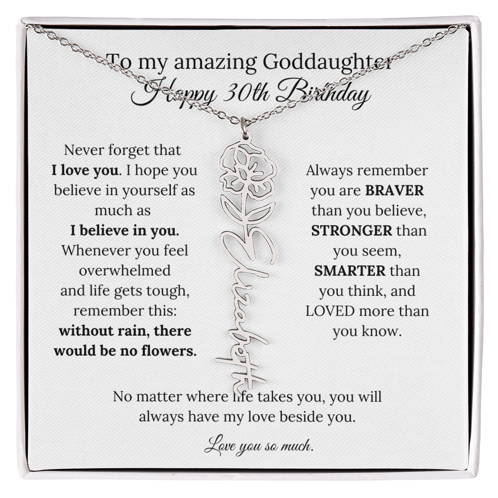 Happy 30th Birthday Gift for Goddaughter