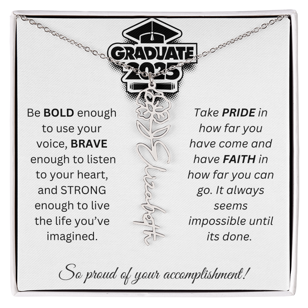 2025 Graduation Gift - Flower Name Necklace 1