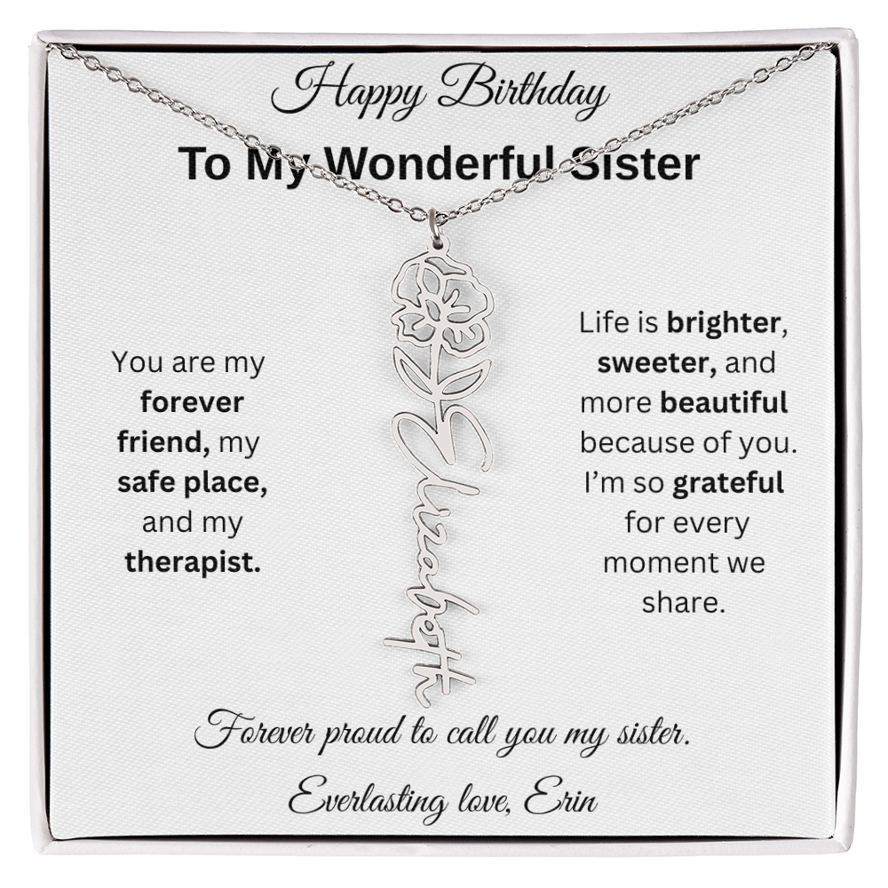 Custom Erin Birthflower