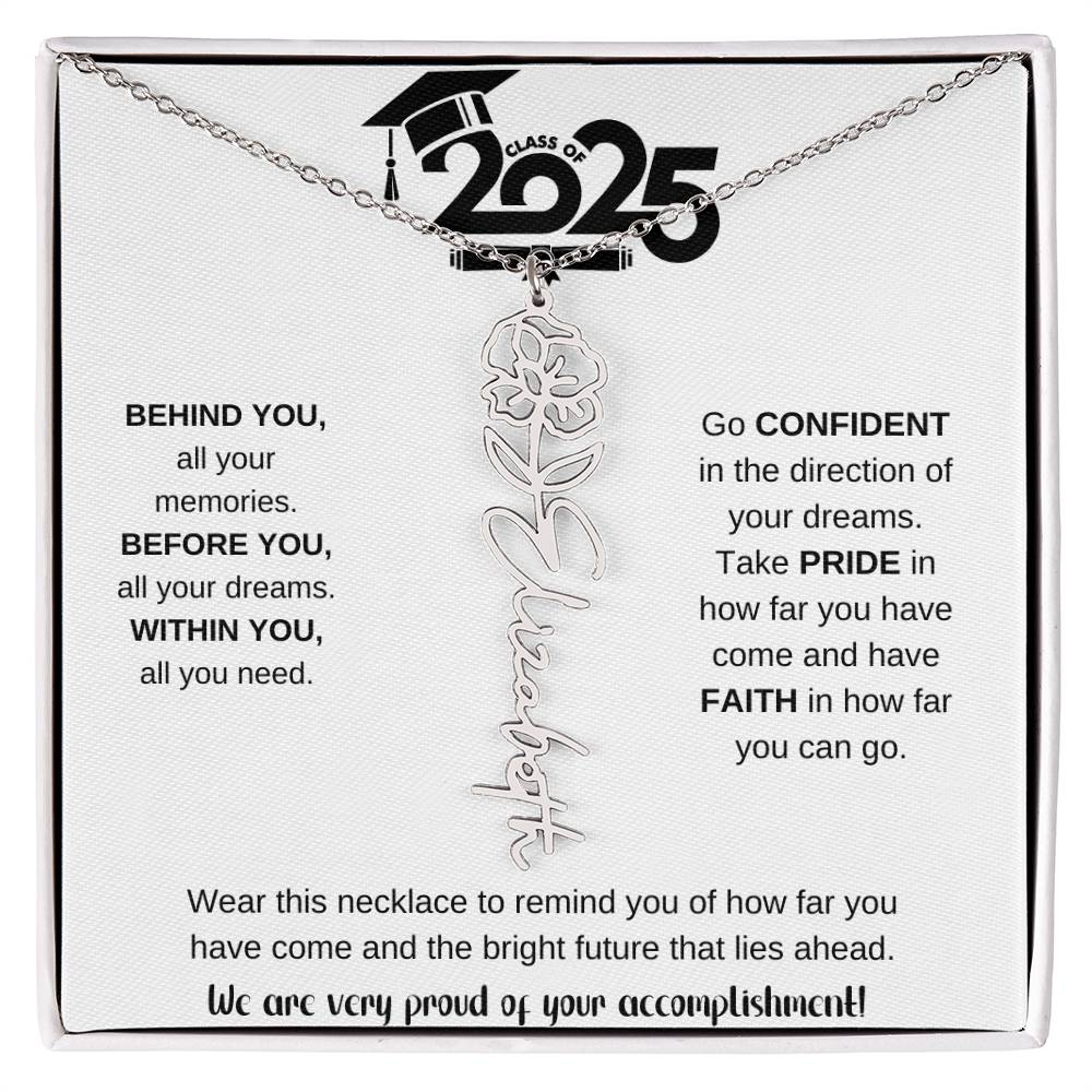 2025 Graduation Gift - Flower Name Necklace 9