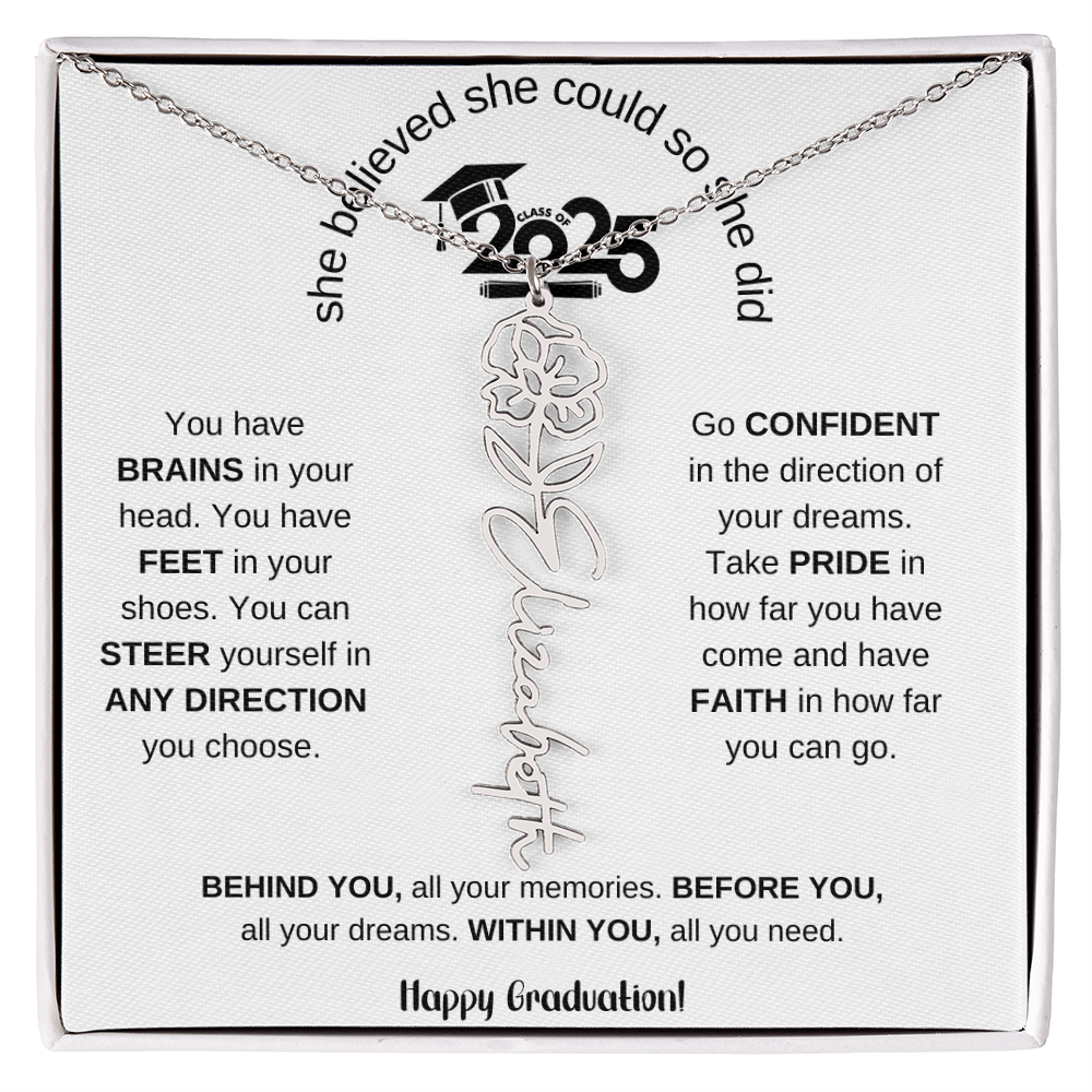 2025 Graduation Gift - Flower Name Necklace 6