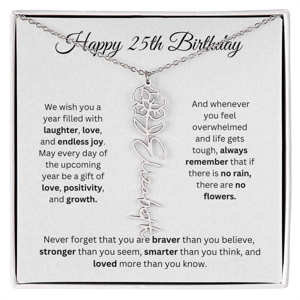 We Wish You - Happy 25th Birthday