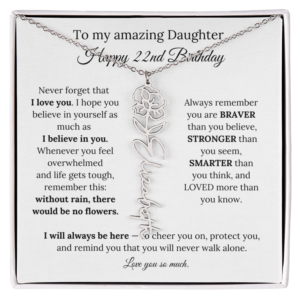 Happy 22nd Birthday Gift for Daughter