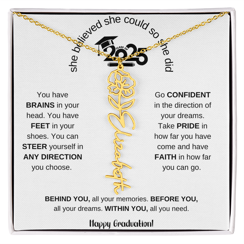 2025 Graduation Gift - Flower Name Necklace 6