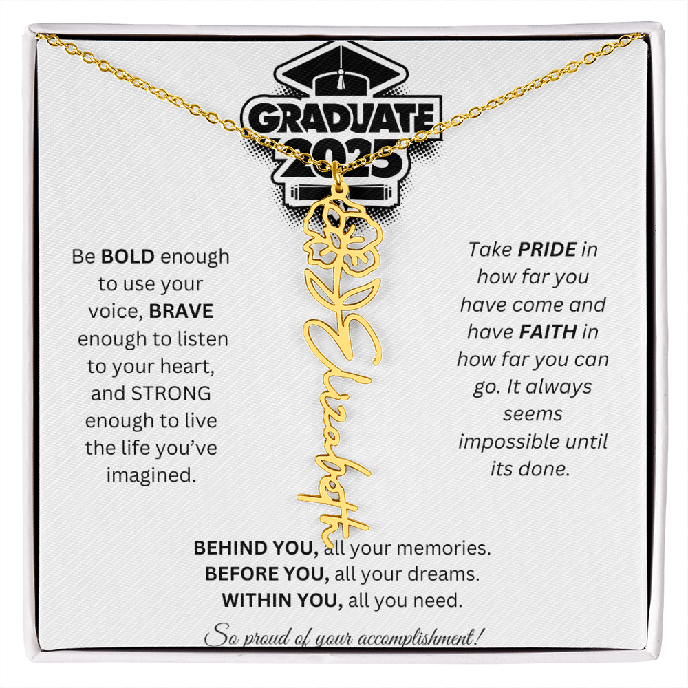 2025 Graduation Gift - Flower Name Necklace 2