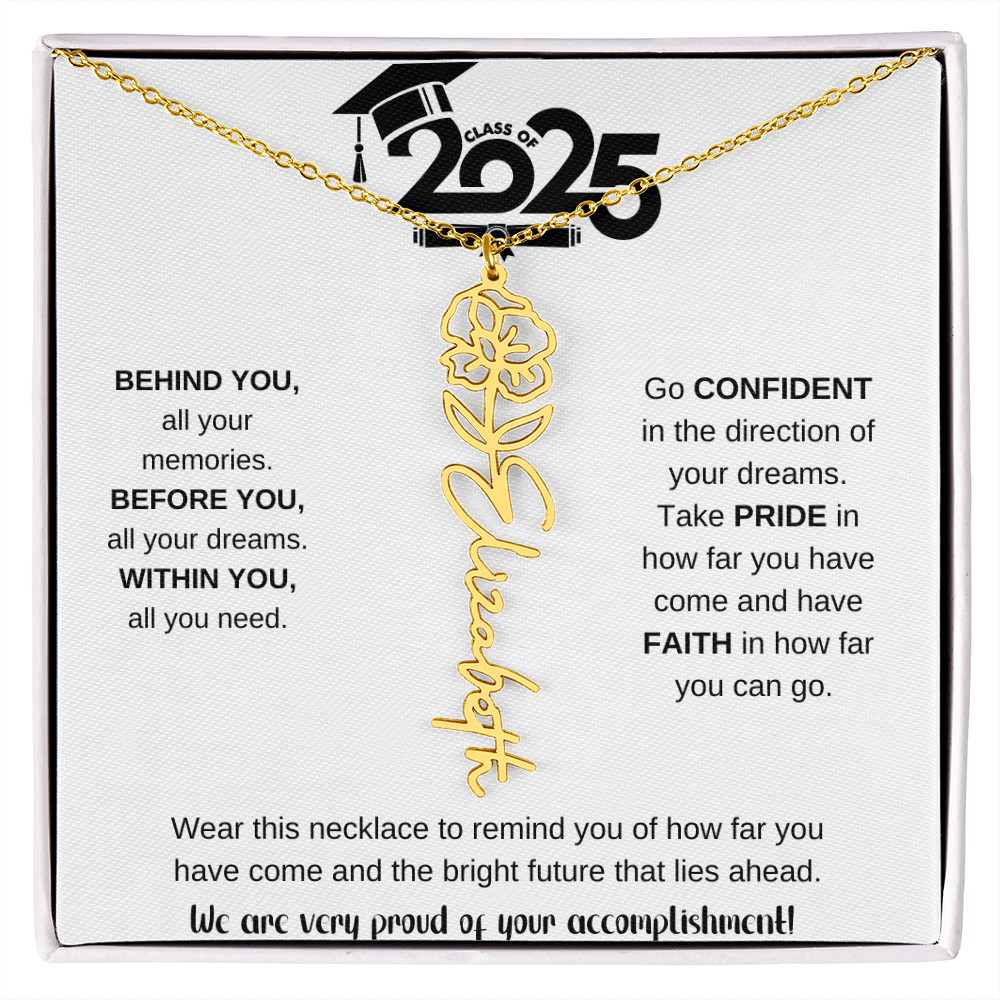 2025 Graduation Gift - Flower Name Necklace 9