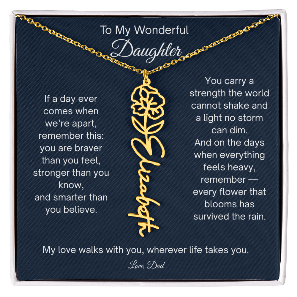 Daughter Necklace Gift from Dad
