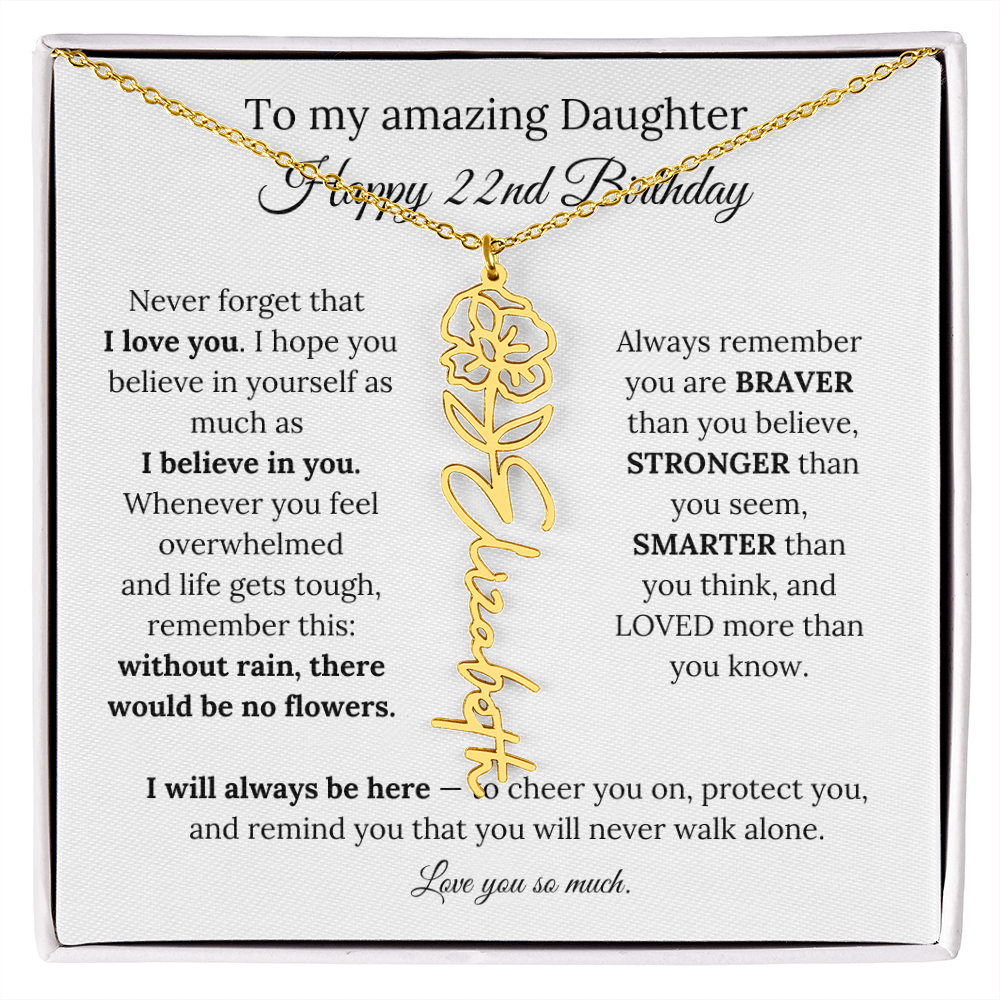 Happy 22nd Birthday Gift for Daughter