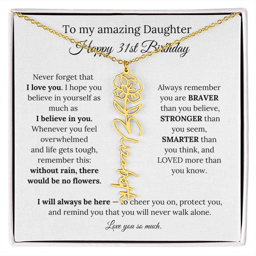 Happy 31st Birthday Gift for Daughter