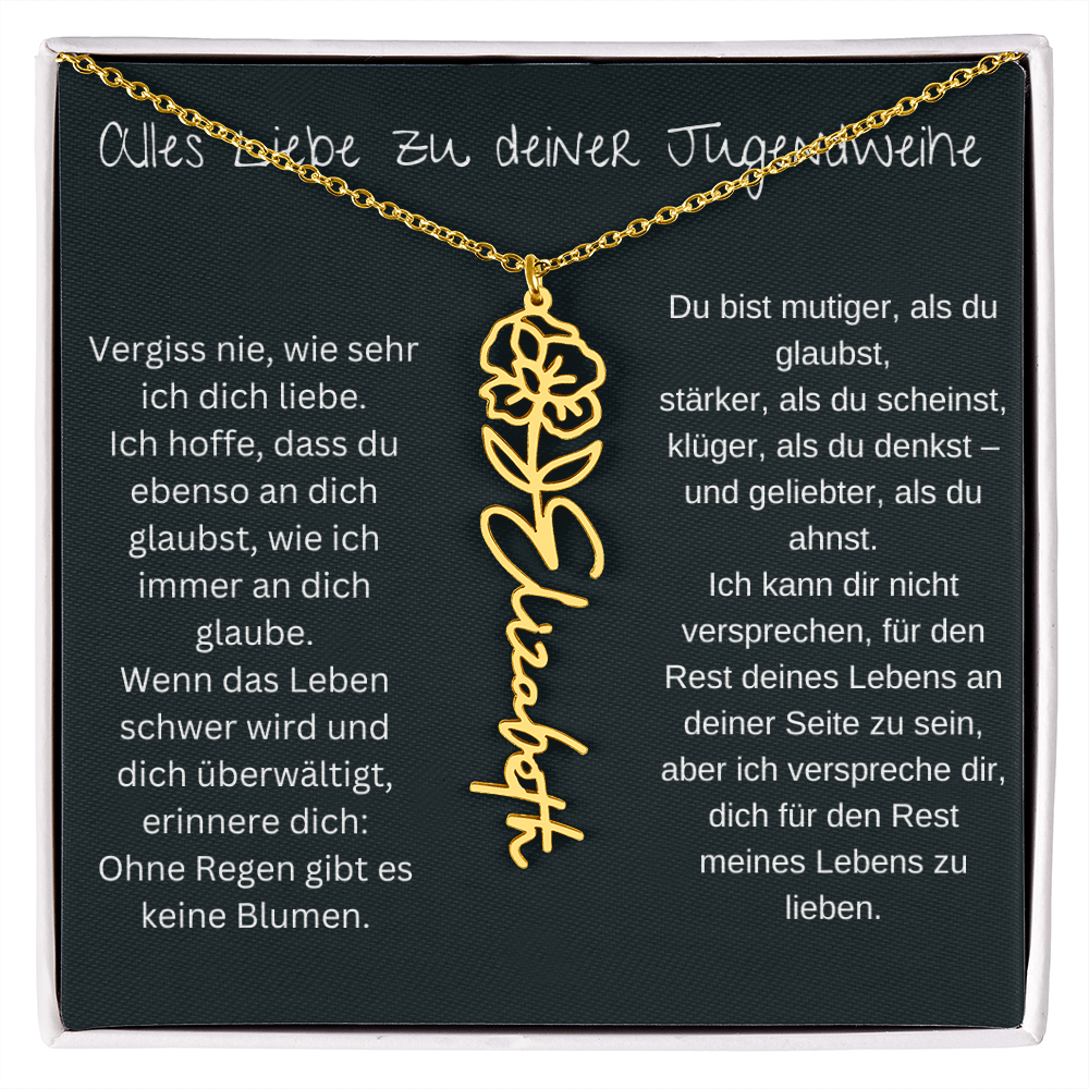 Geburtsblumen Namenskette 1