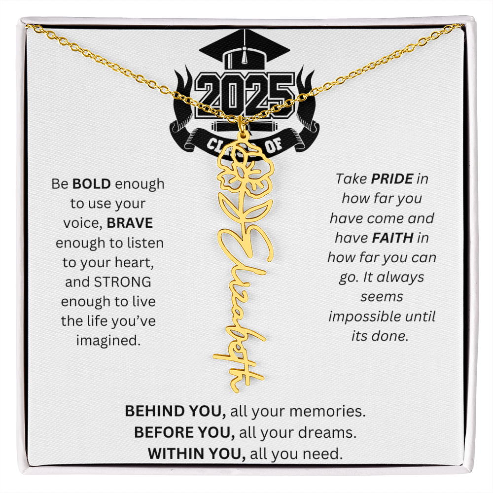 2025 Graduation Gift - Flower Name Necklace 3