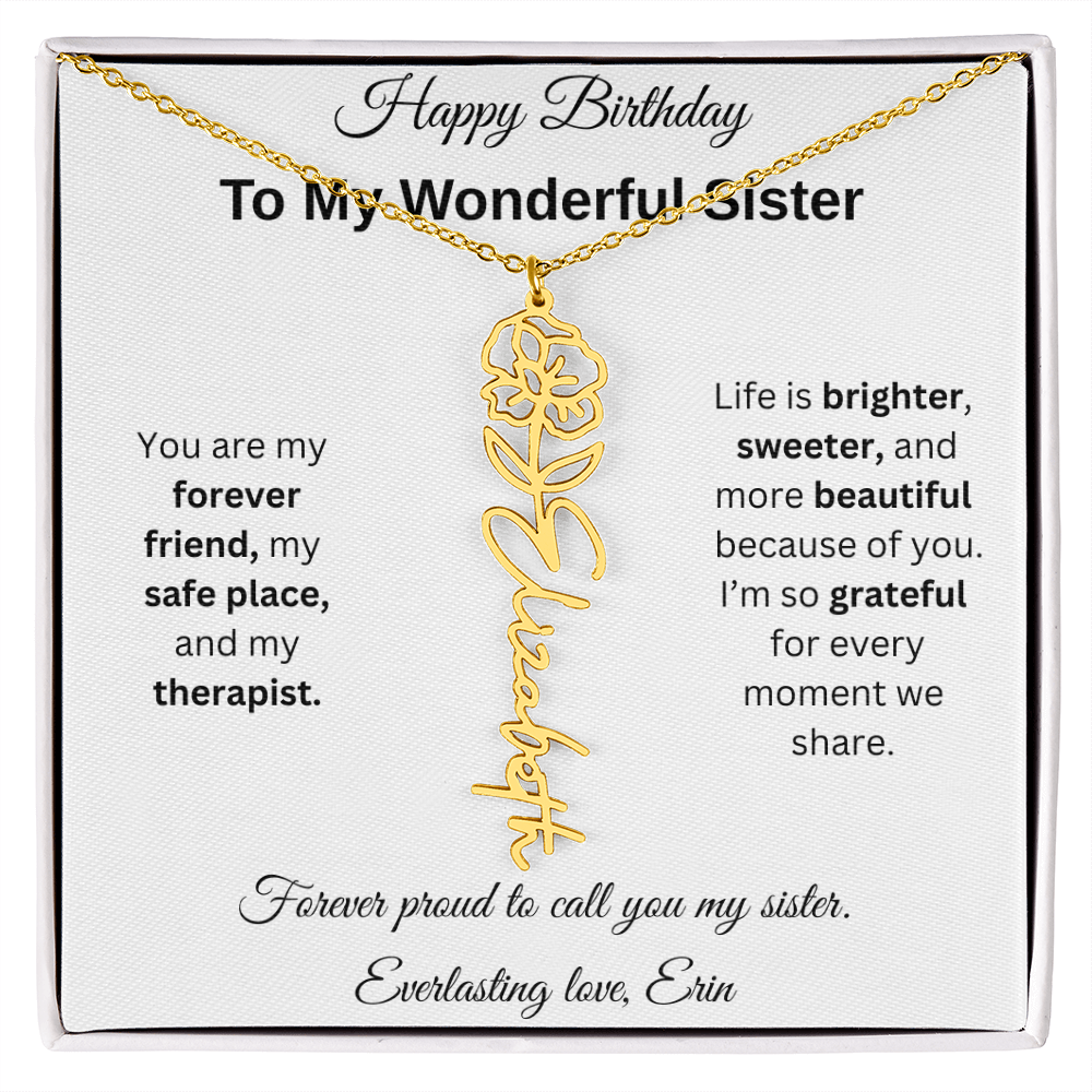 Custom Erin Birthflower