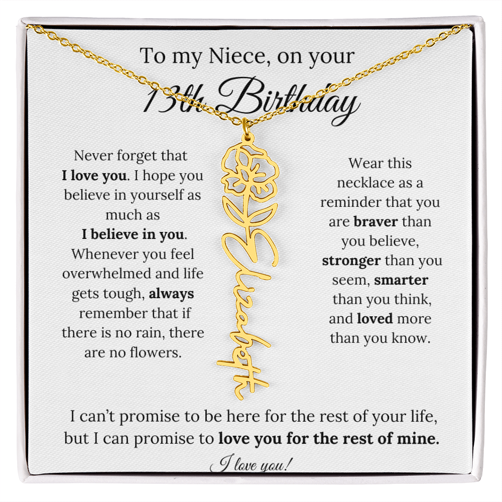To My Niece 13th Birthday