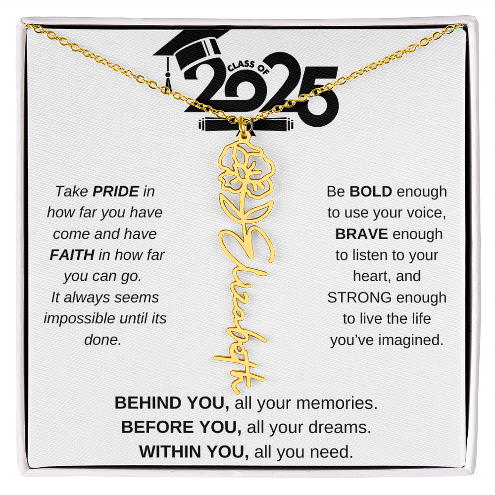 2025 Graduation Gift - Flower Name Necklace 4