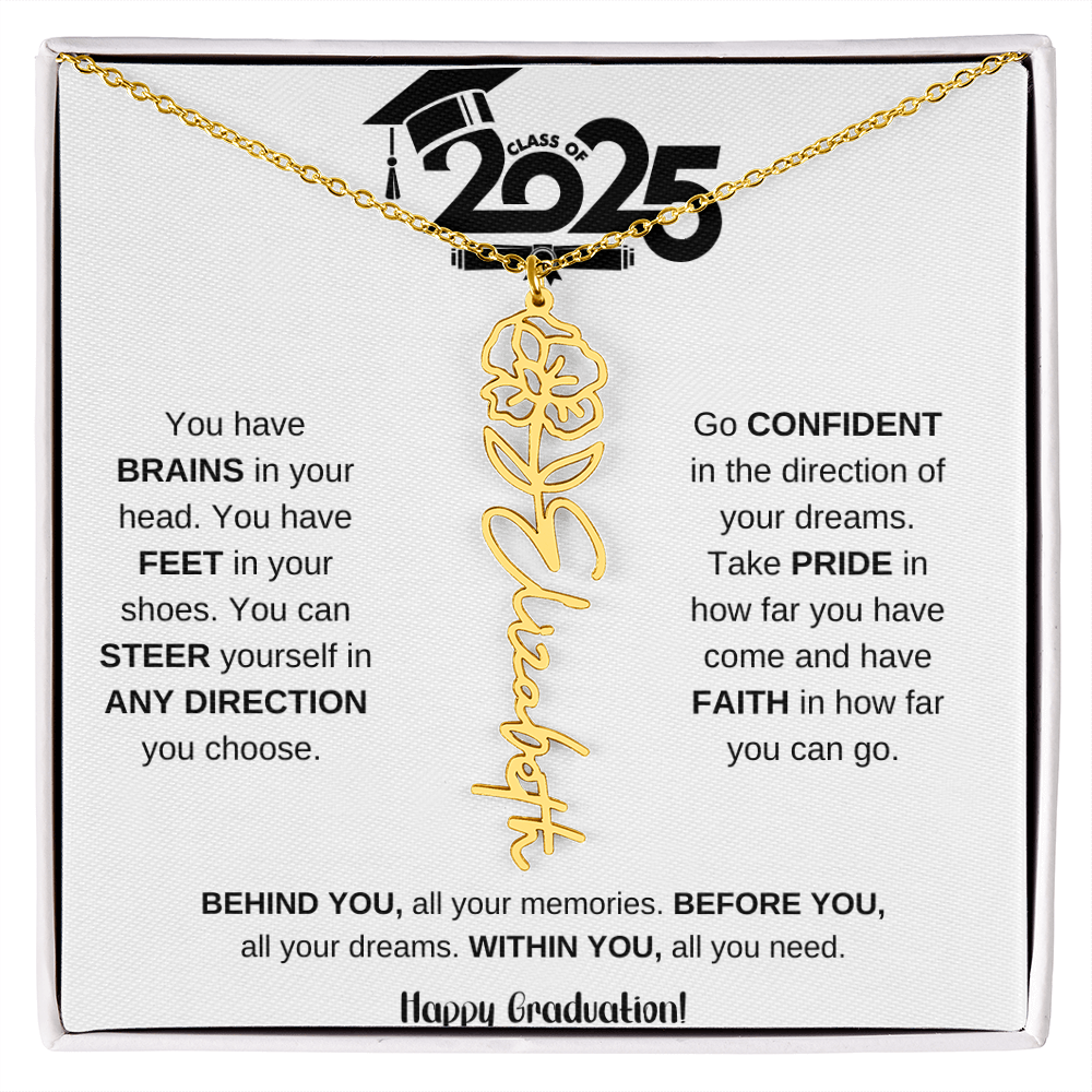 2025 Graduation Gift - Flower Name Necklace 7