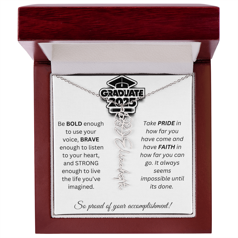 2025 Graduation Gift - Flower Name Necklace 1