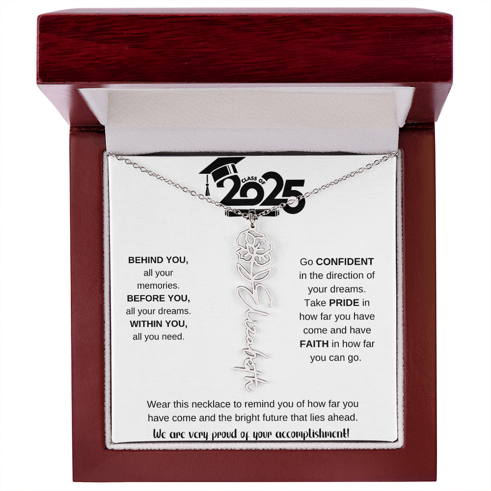 2025 Graduation Gift - Flower Name Necklace 9
