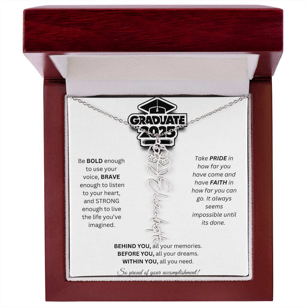 2025 Graduation Gift - Flower Name Necklace 2