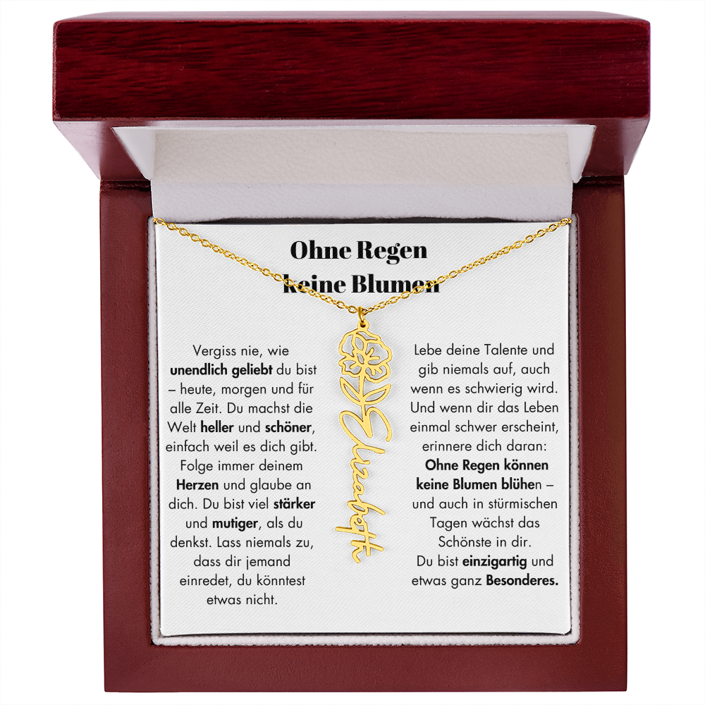 Weihnachtsgeschenk Schmuckkarte mit Spruch unendlich geliebt Mutmacher Hoffnung Liebe Geschenkidee
