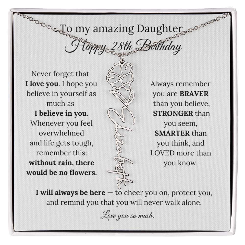 Happy 28th Birthday Gift for Daughter