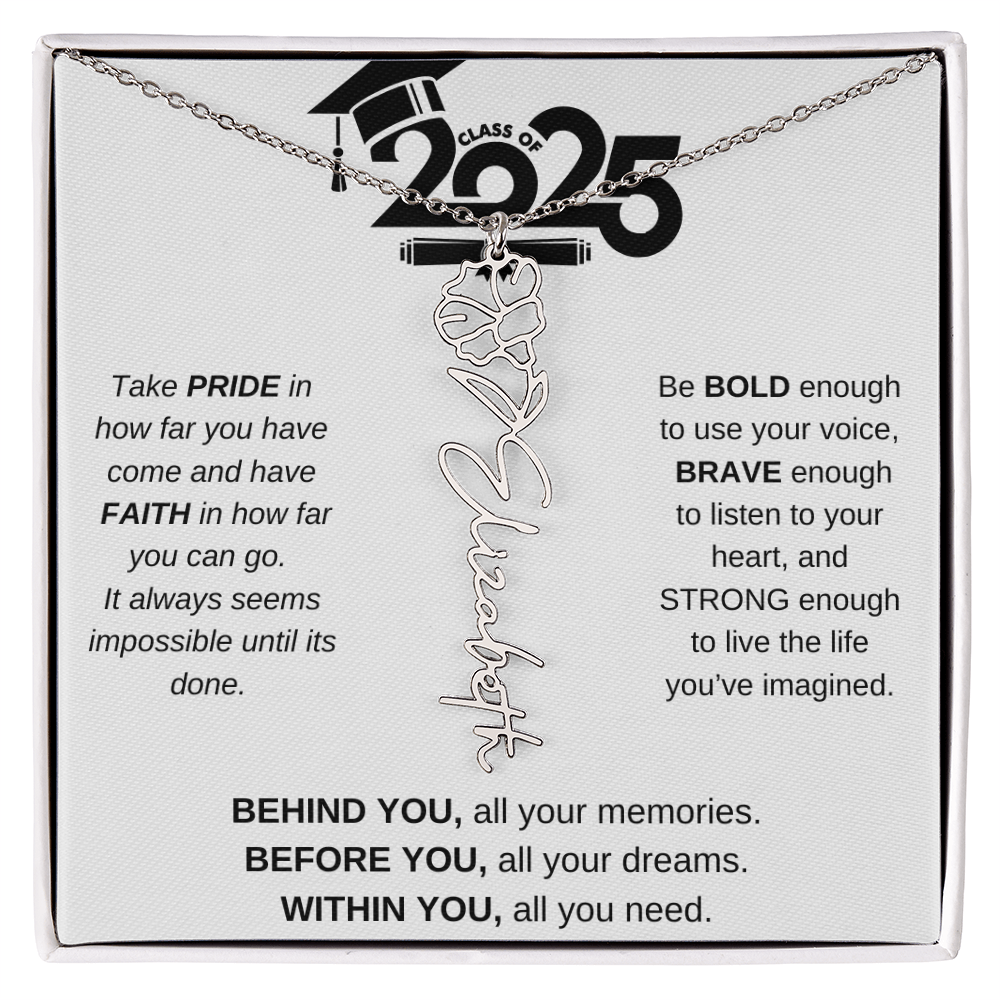 2025 Graduation Gift - Flower Name Necklace 4