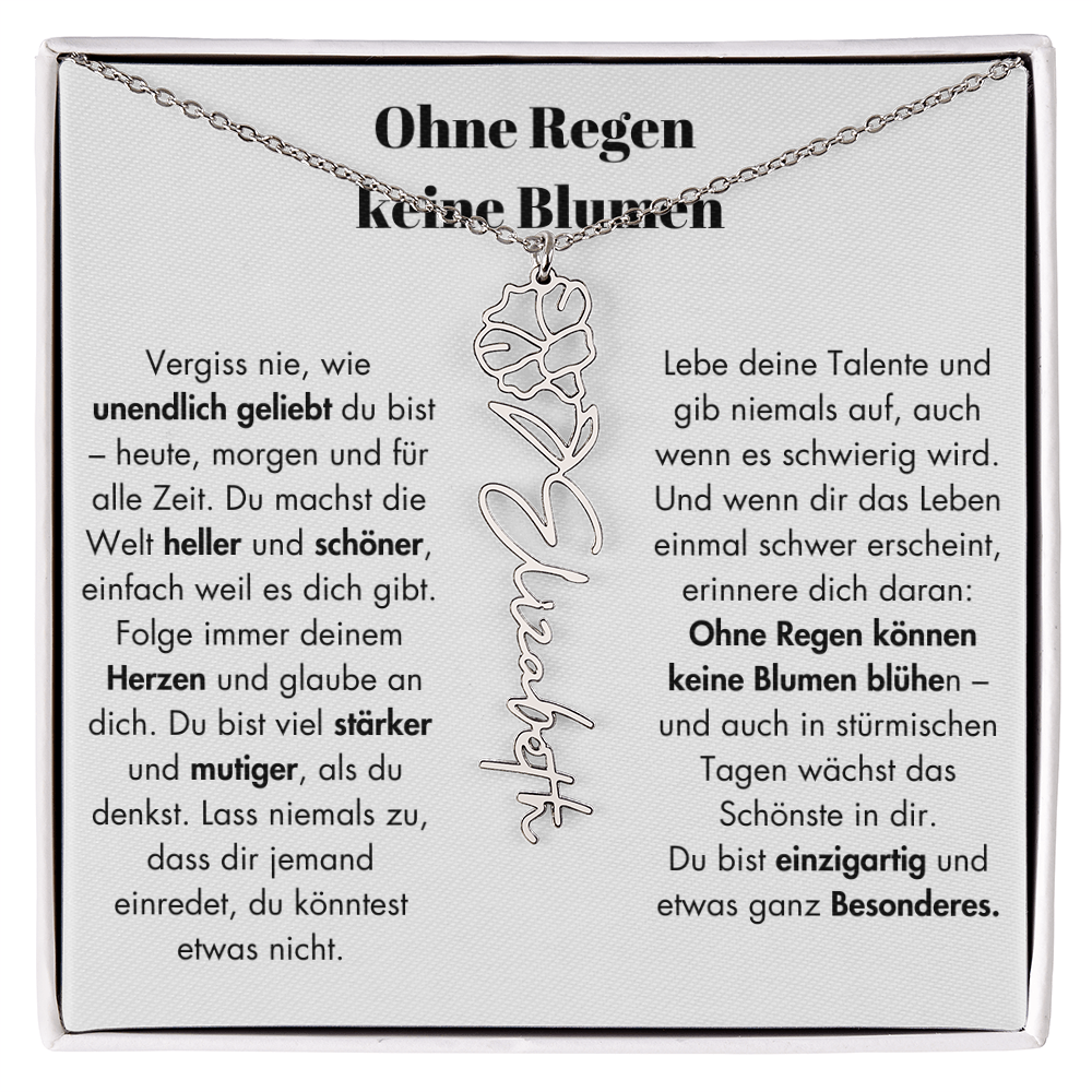Weihnachtsgeschenk Schmuckkarte mit Spruch unendlich geliebt Mutmacher Hoffnung Liebe Geschenkidee