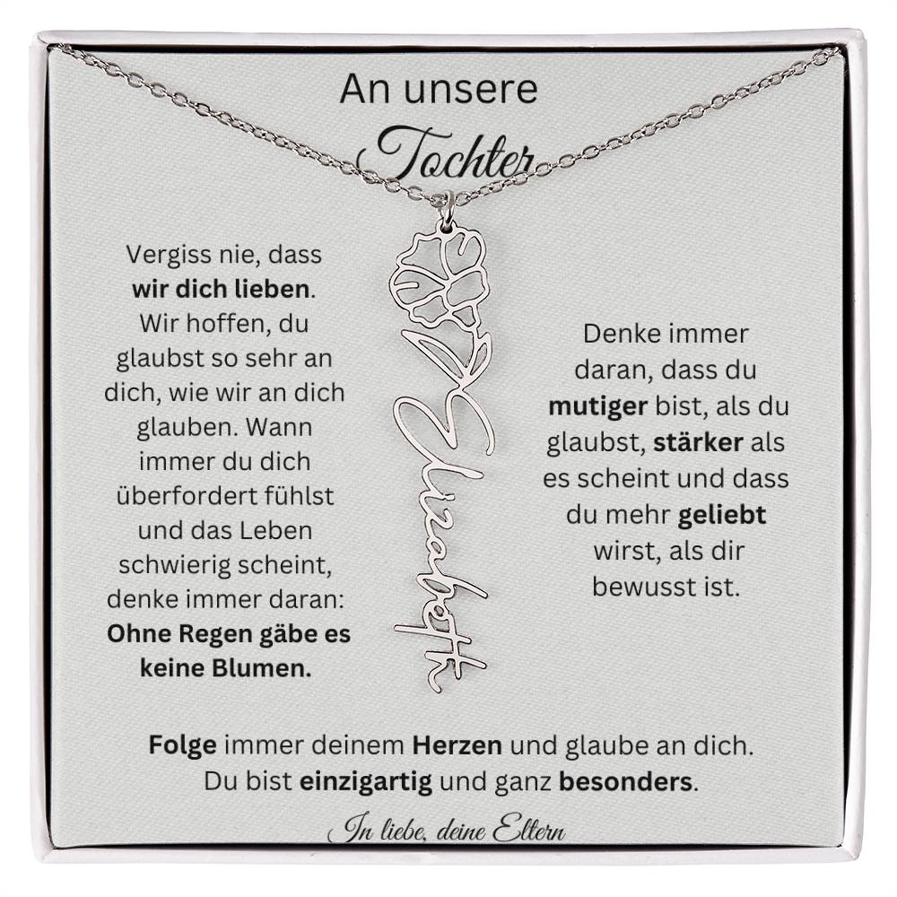 Weihnachtsgeschenk Eltern an Tochter