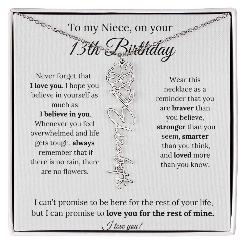 To My Niece 13th Birthday