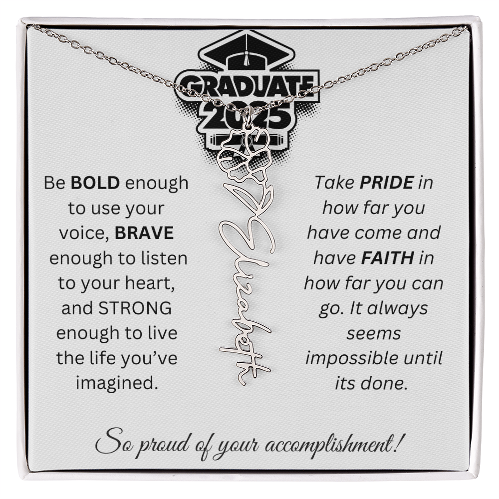 2025 Graduation Gift - Flower Name Necklace 1