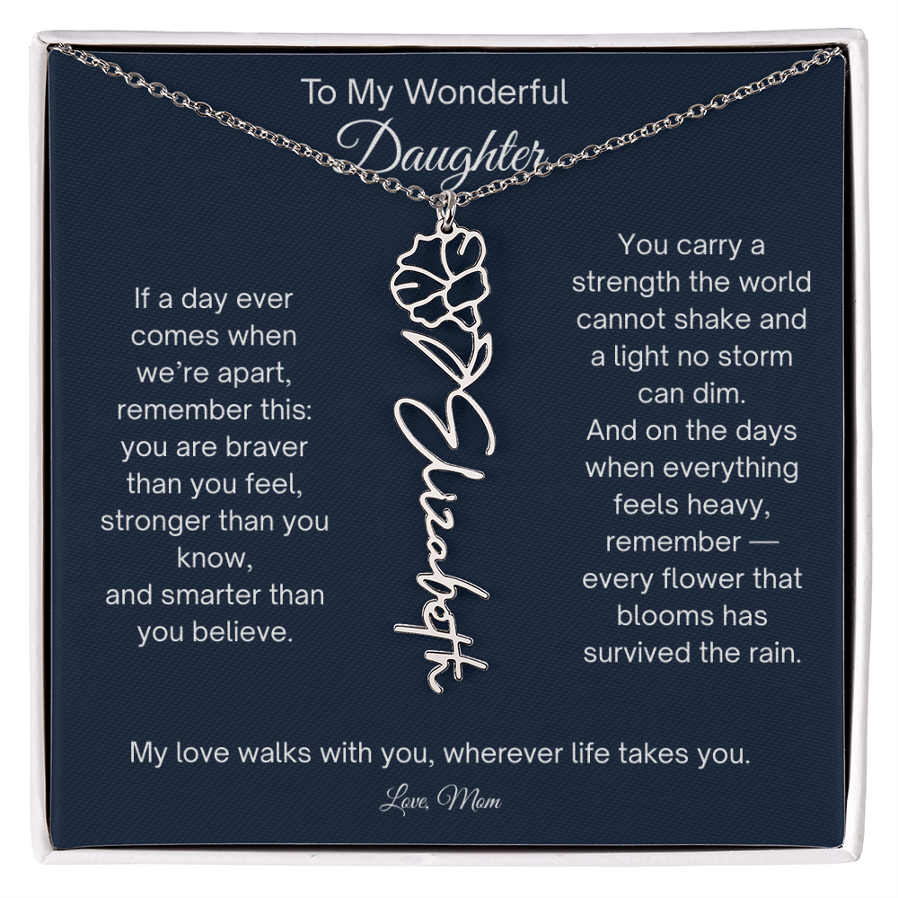 Personalized  Daughter Necklace from Mom