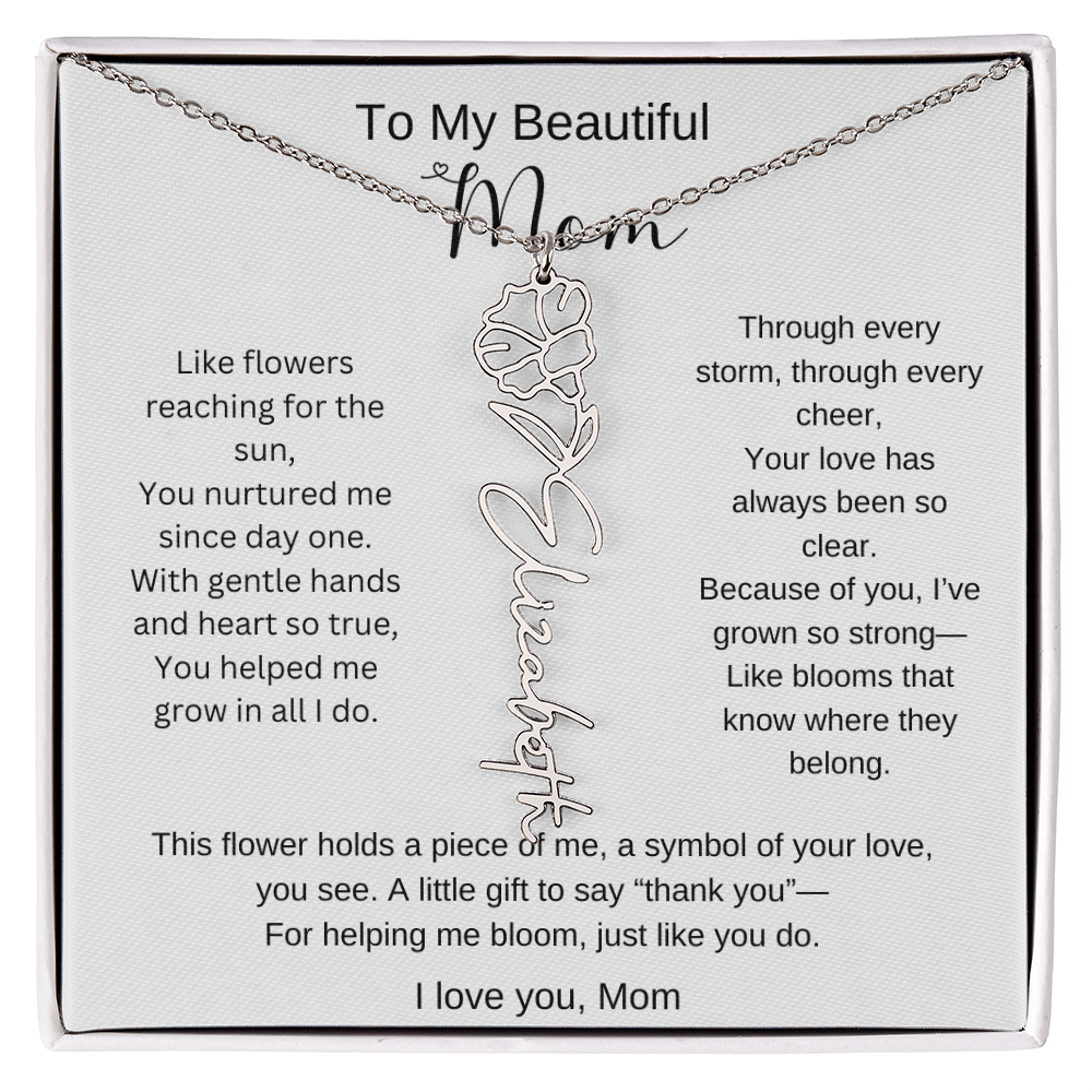 Personalized Mother's Day Necklace Gift for Mom