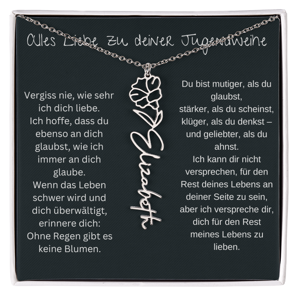 Geburtsblumen Namenskette 1