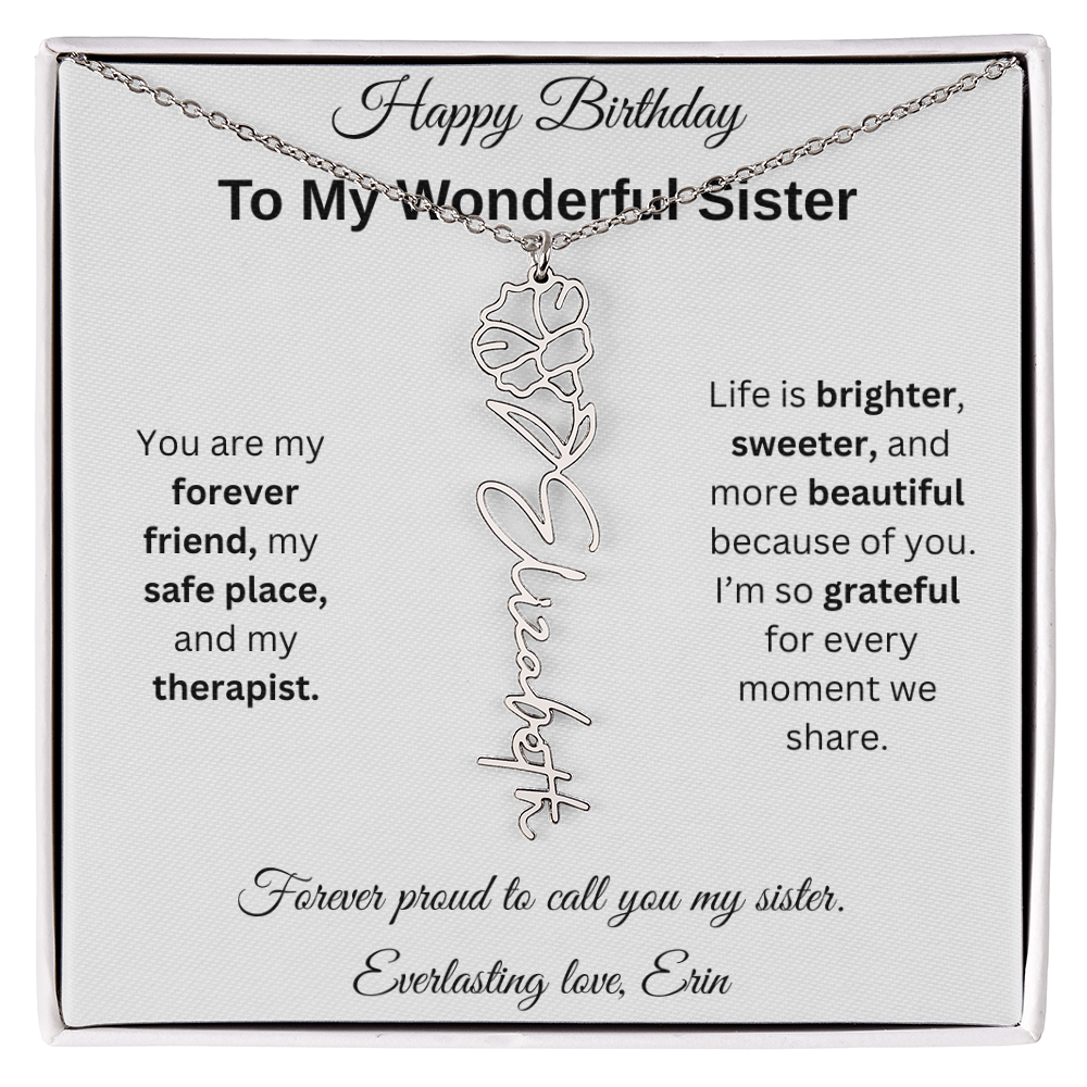 Custom Erin Birthflower