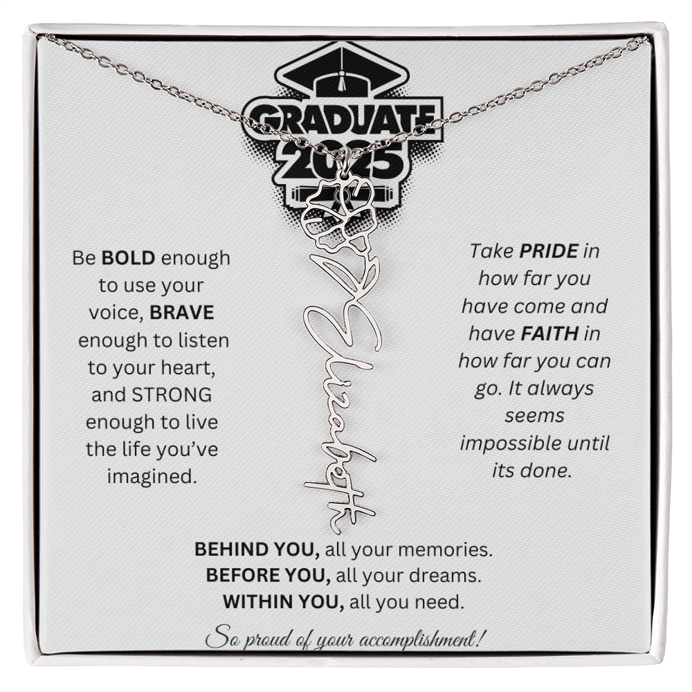 2025 Graduation Gift - Flower Name Necklace 2