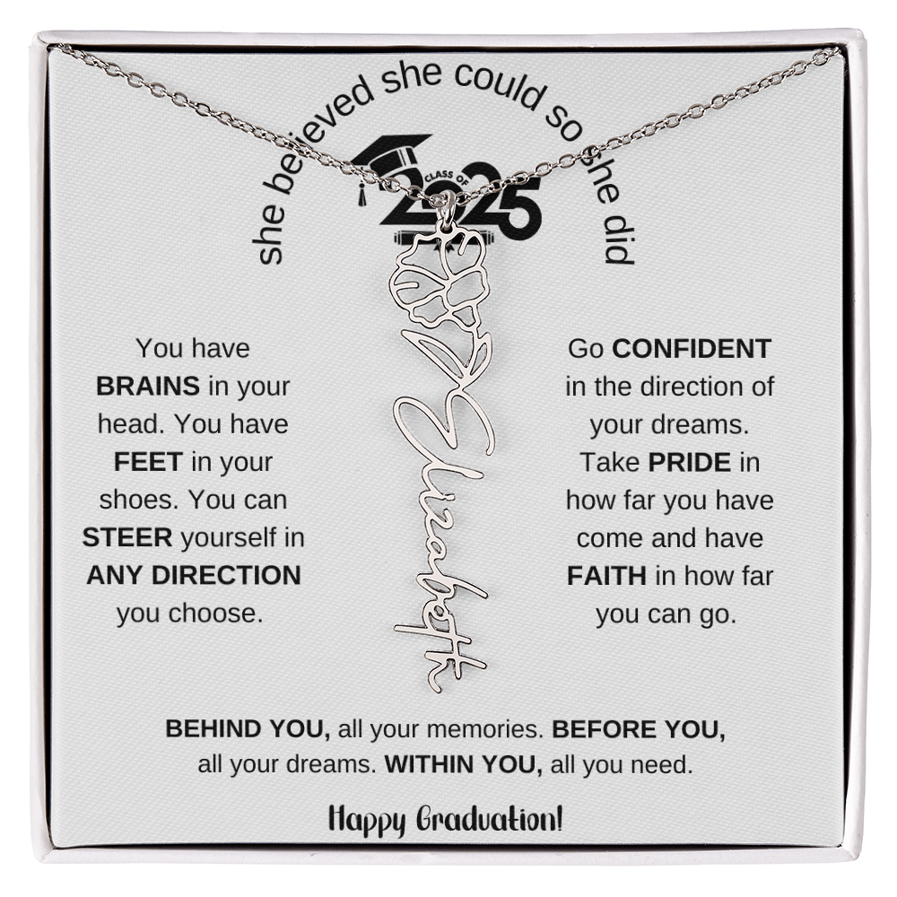 2025 Graduation Gift - Flower Name Necklace 6