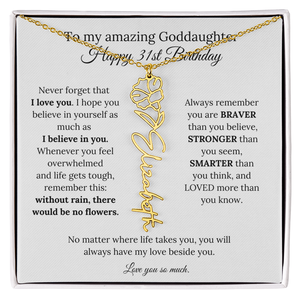 Happy 31st Birthday Gift for Goddaughter