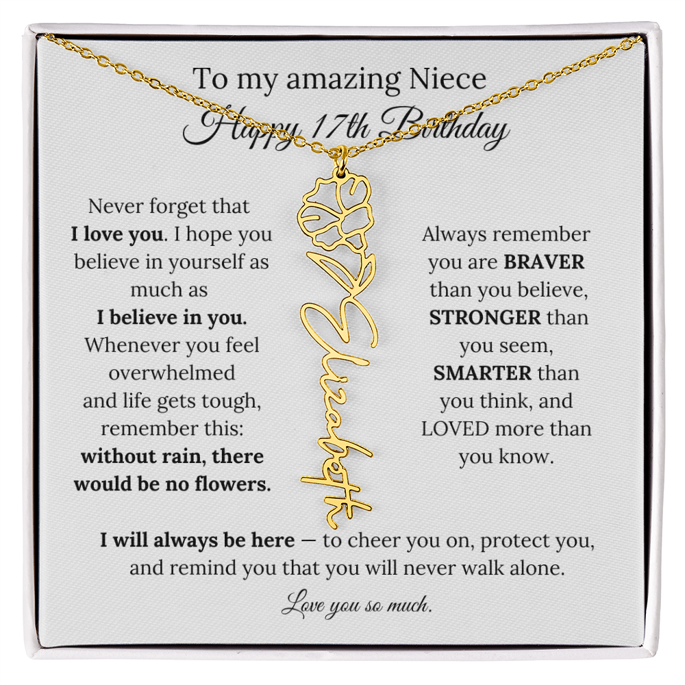 Happy 17th Birthday Gift for Niece