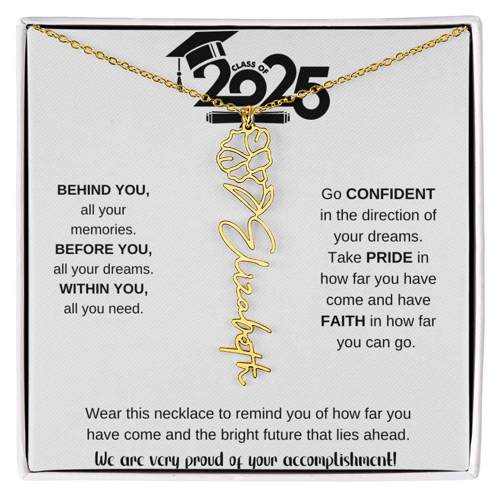 2025 Graduation Gift - Flower Name Necklace 9