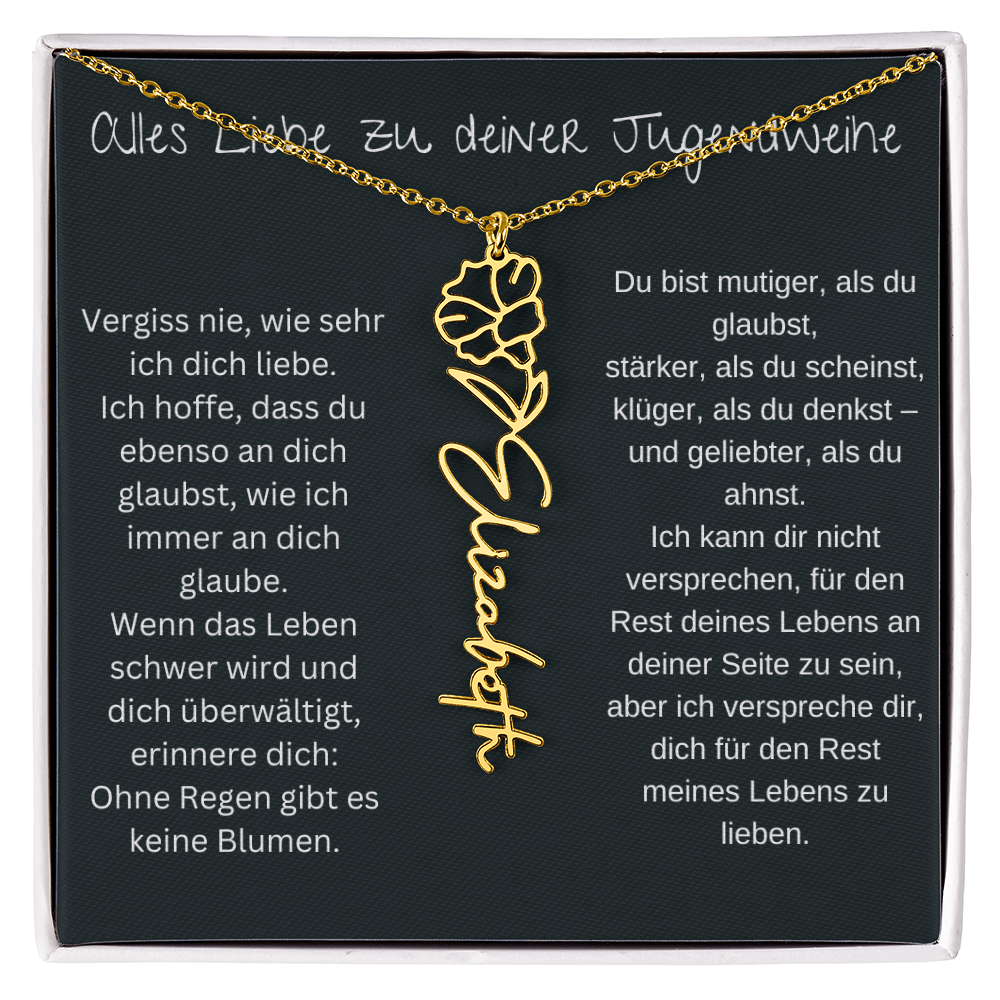 Geburtsblumen Namenskette 1