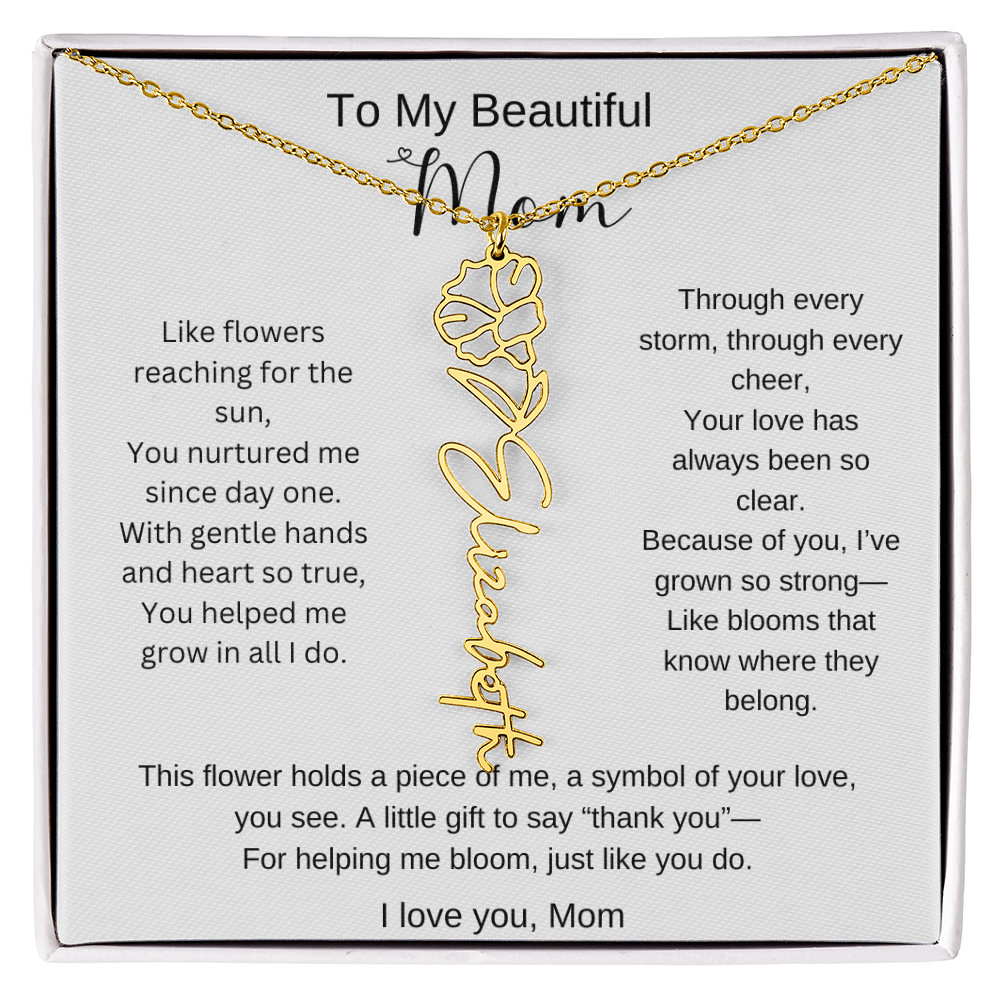Personalized Mother's Day Necklace Gift for Mom