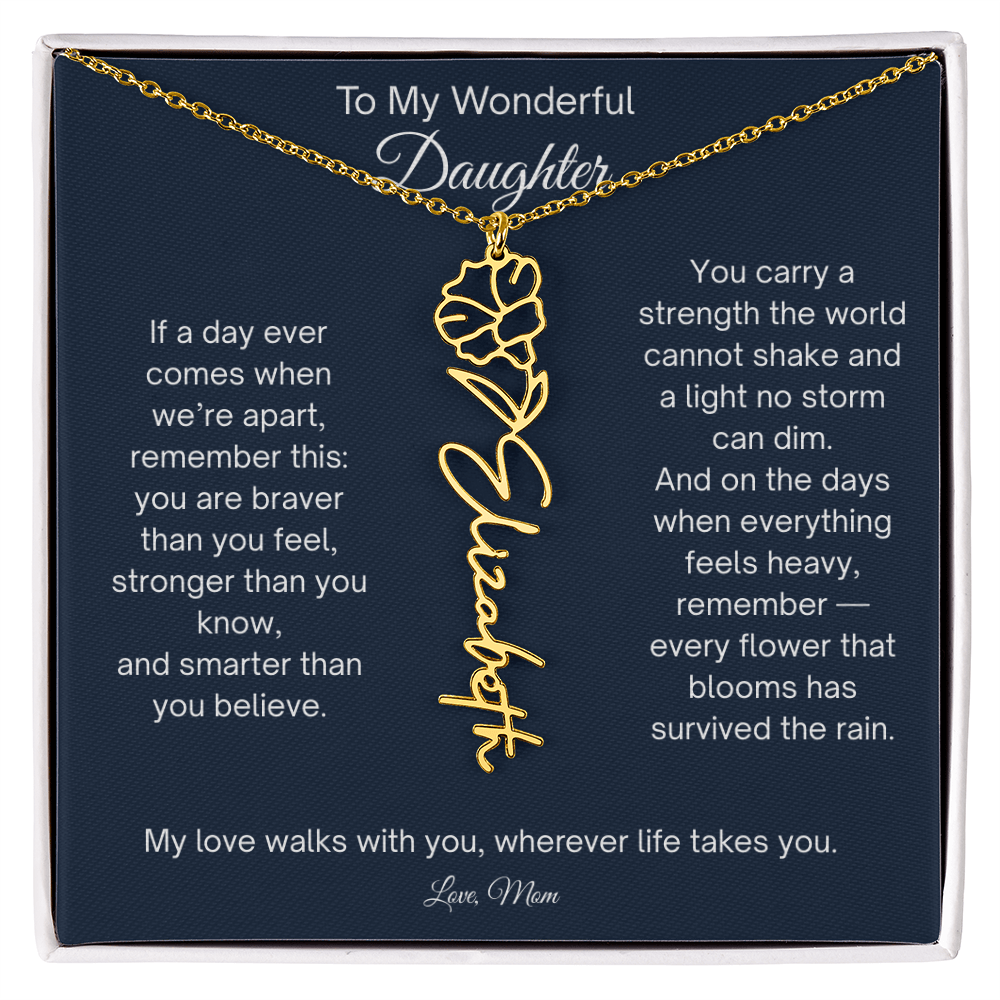 Personalized  Daughter Necklace from Mom