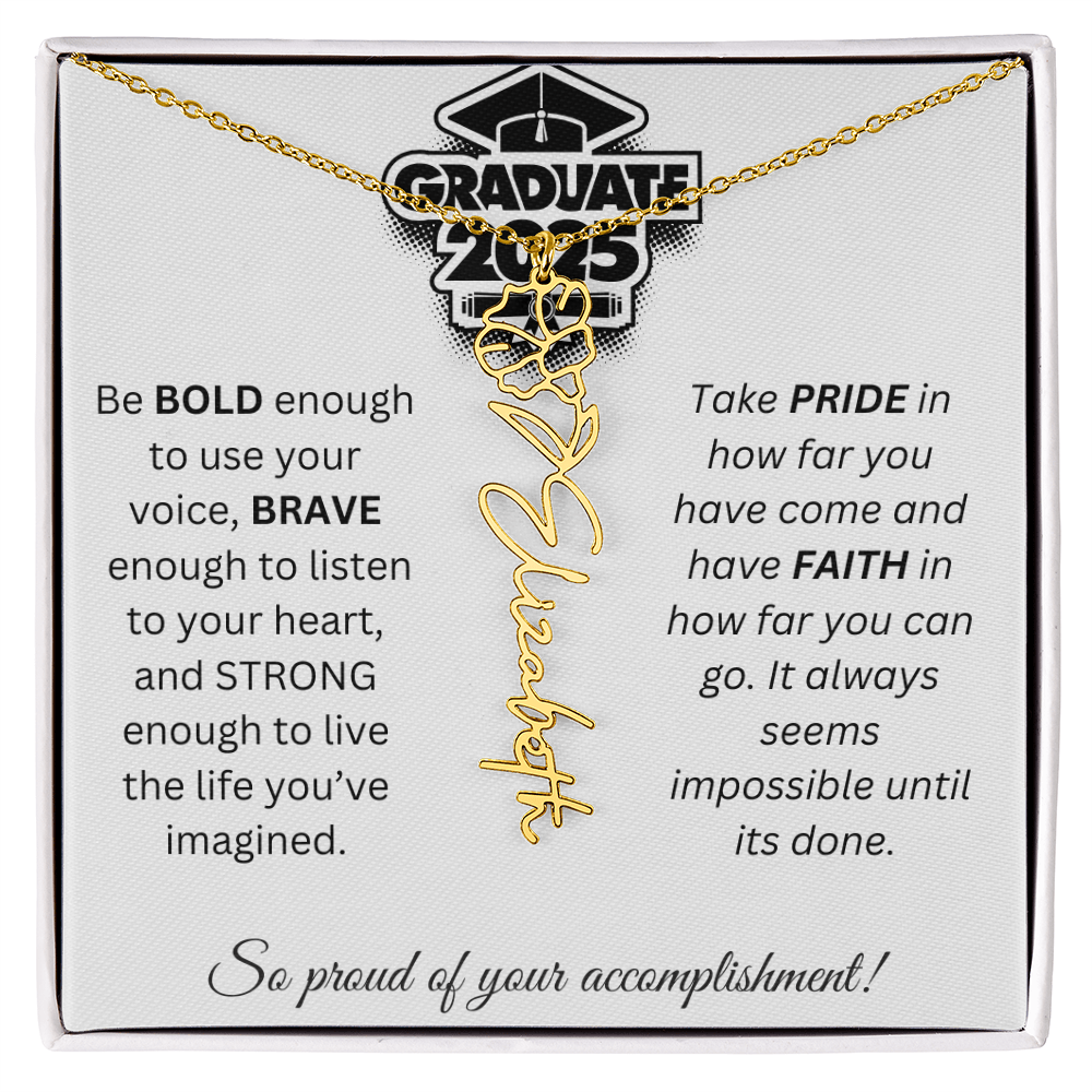 2025 Graduation Gift - Flower Name Necklace 1